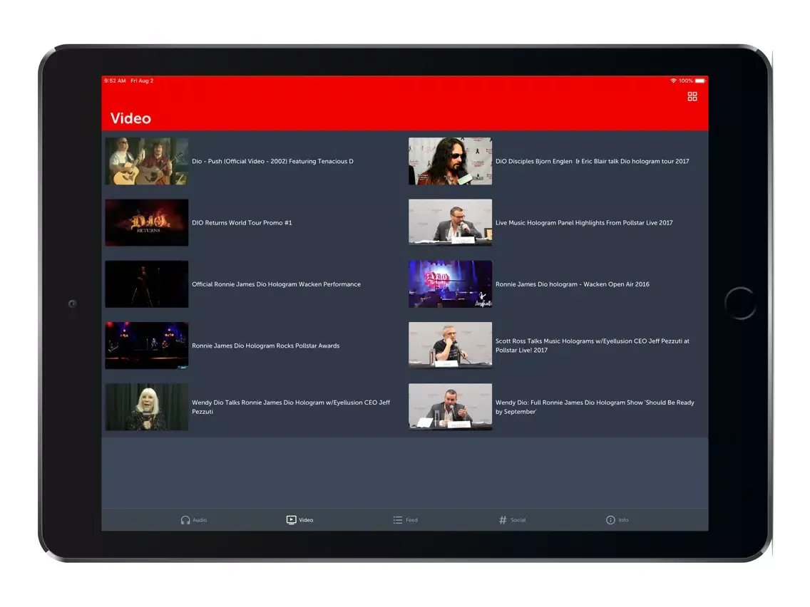 Dio app iPad 应用截图