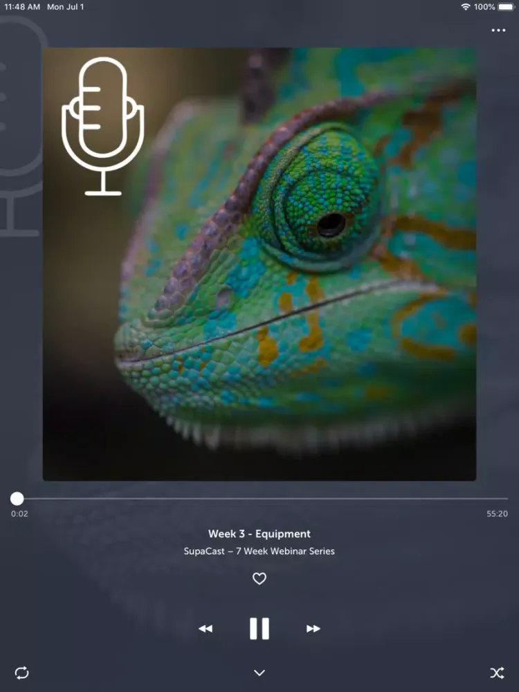 ภาพหน้าจอของ SupaCast iPad 