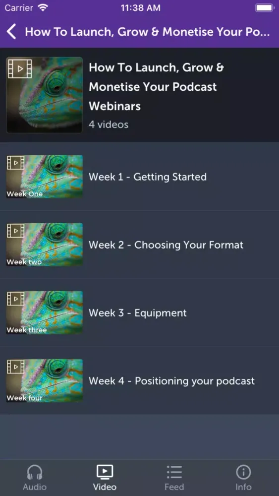 ภาพหน้าจอของ SupaCast