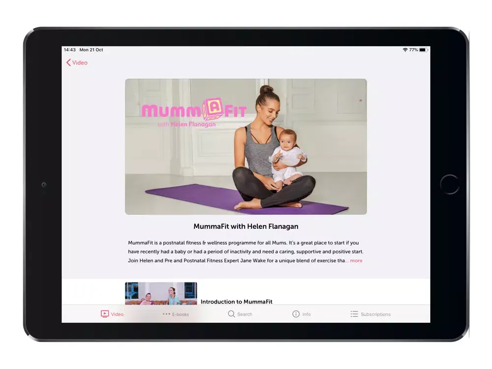 TV.FIT iPad  Screenshots