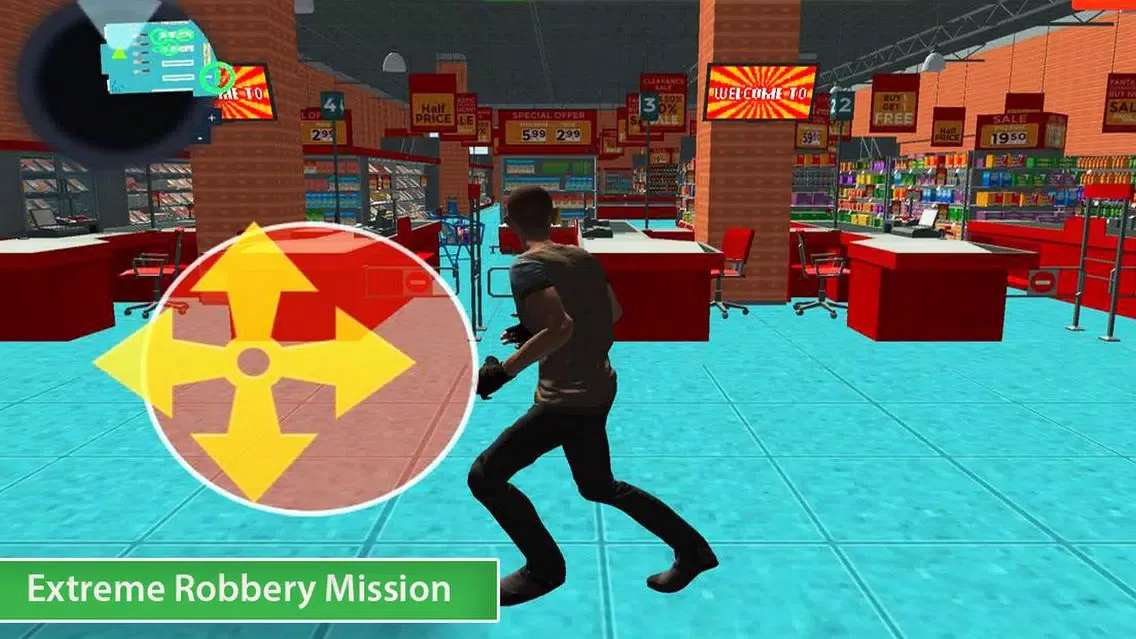Tangkapan layar Robbery Crime Supermarket City