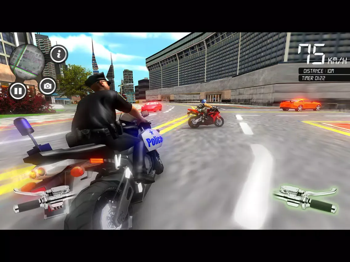 Zrzuty ekranu Super Bike Chase: Outlaws Run iPad 