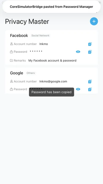 Password Manager_My Password স্ক্রিনশট