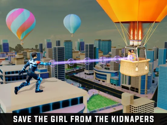 صور Super Rope Hero-City Rescue 3D iPad 
