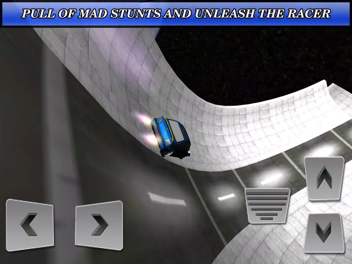 Ảnh chụp màn hình của Challenging Car race : Addictive Stunt In Space iPad 