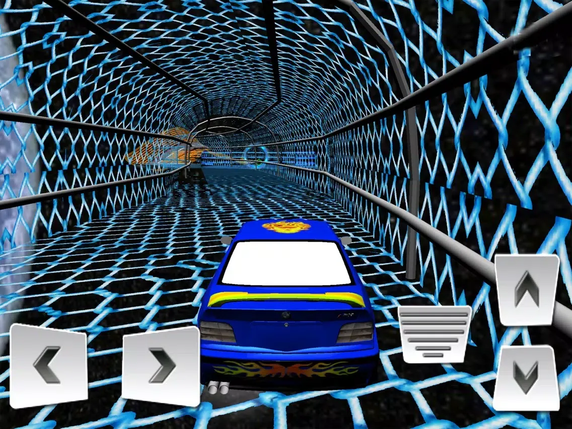 Ảnh chụp màn hình của Challenging Car race : Addictive Stunt In Space iPad 