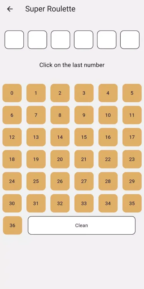 Tangkapan layar Super Roulette Predictor