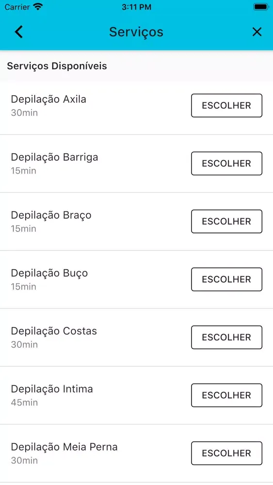 Capturas de tela do Clube da Beleza