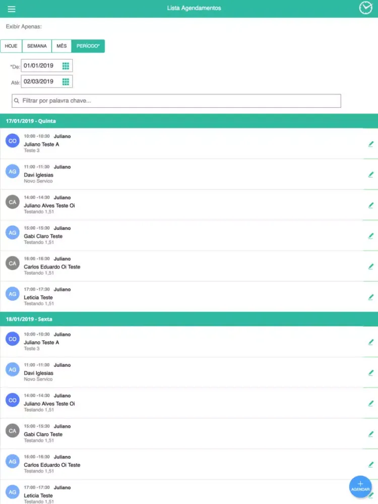 Скриншоты Gestor SuperAgendador iPad 