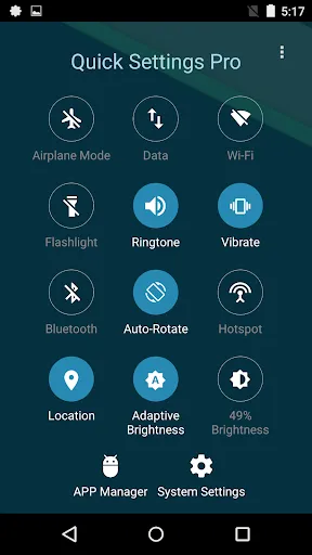 Super Quick Settings Pro Screenshots