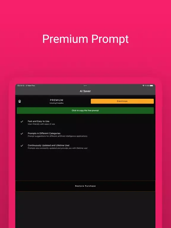 Zrzuty ekranu Sora AI Saver : Prompt iPad 