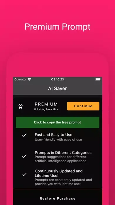Zrzuty ekranu Sora AI Saver : Prompt