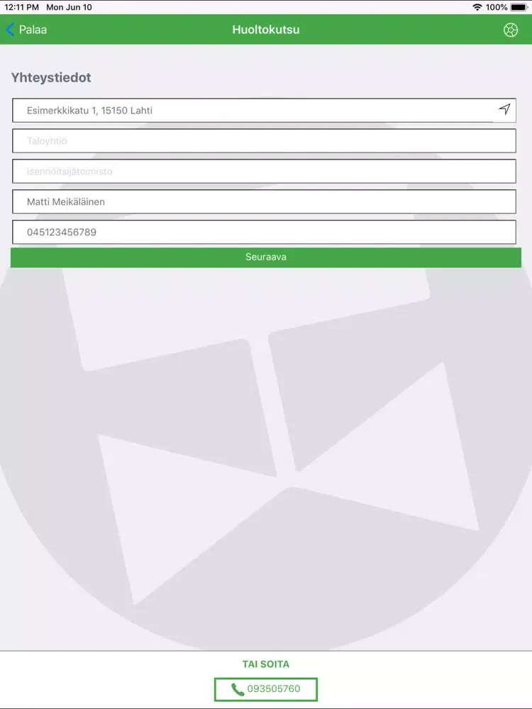 Скриншоты Säätölaitehuolto iPad 