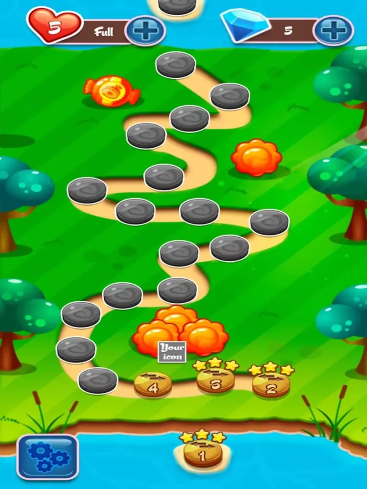 Screenshot di JellyGarden Crush HD iPad 