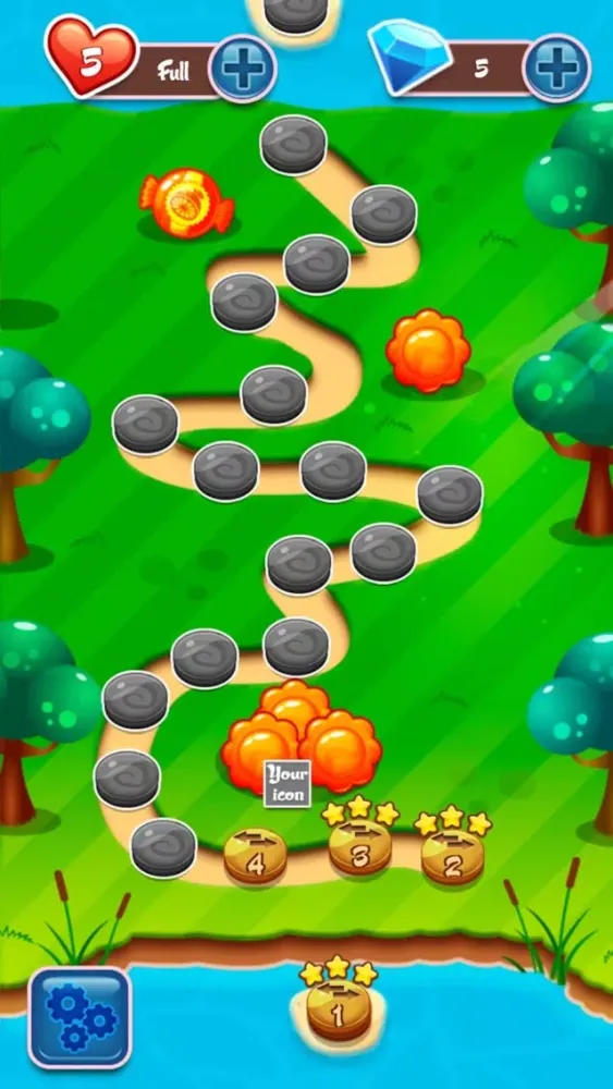 Screenshot di JellyGarden Crush HD