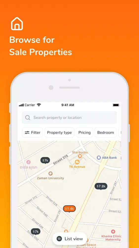 Ảnh chụp màn hình của Milkyway Realty