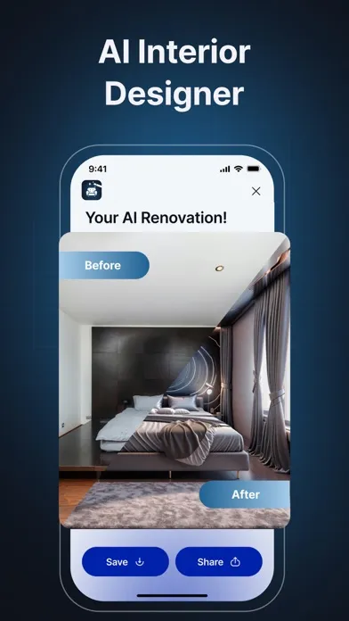 Zrzuty ekranu AI Interior Design - Wizard