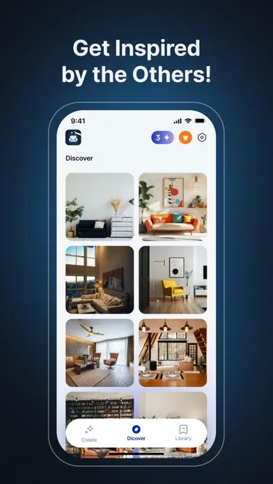 Zrzuty ekranu AI Interior Design - Wizard