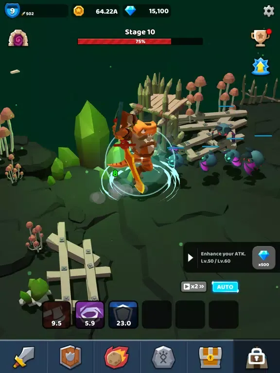ภาพหน้าจอของ Dino Knight iPad 