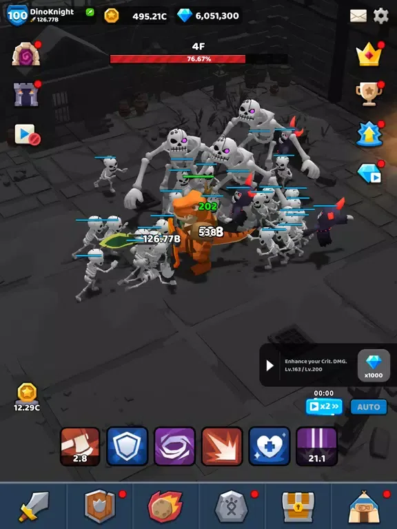 ภาพหน้าจอของ Dino Knight iPad 