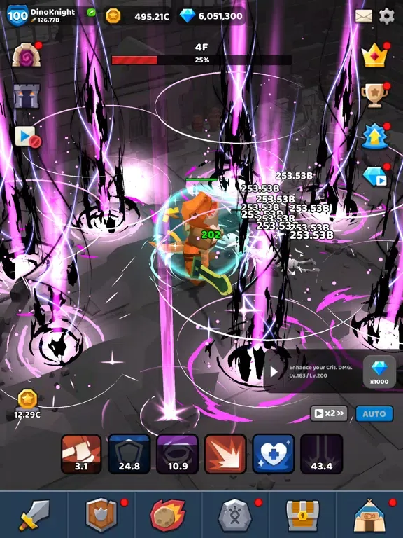 ภาพหน้าจอของ Dino Knight iPad 