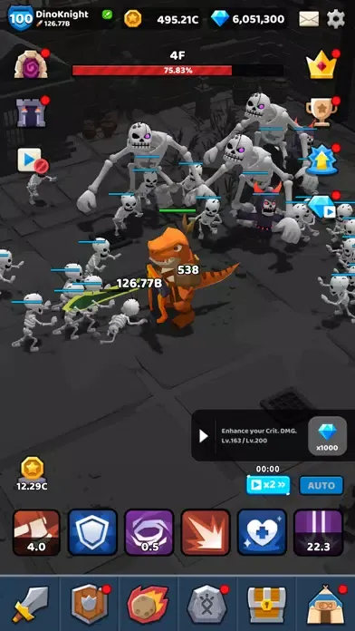 ภาพหน้าจอของ Dino Knight