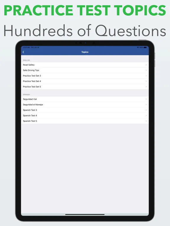ภาพหน้าจอของ Nebraska DMV Test License Prep iPad