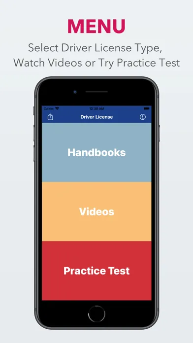 ภาพหน้าจอของ Nebraska DMV Test License Prep