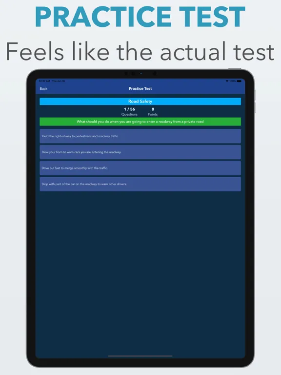 Virginia DMV Test Reviewer iPad Ekran Görüntüleri