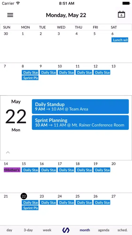 ภาพหน้าจอของ Simple Calendar - Awesome and Fantastic Calendar!