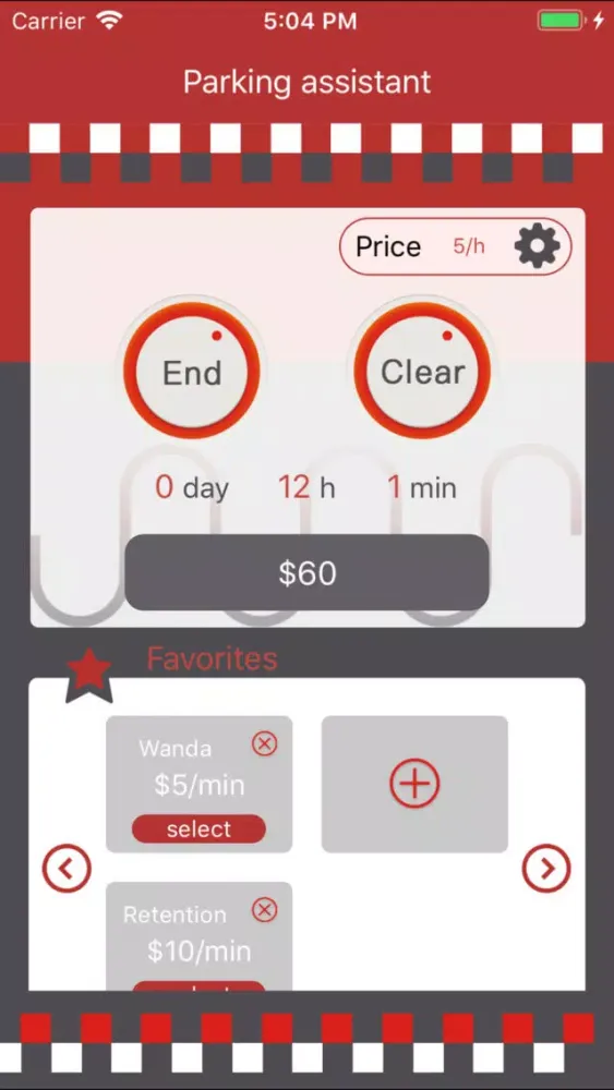 Parking assistant-Timing Screenshots