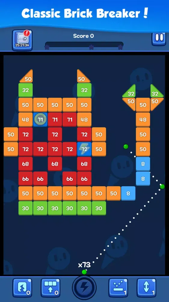 Tangkapan layar Brick N King : Bricks Breaker