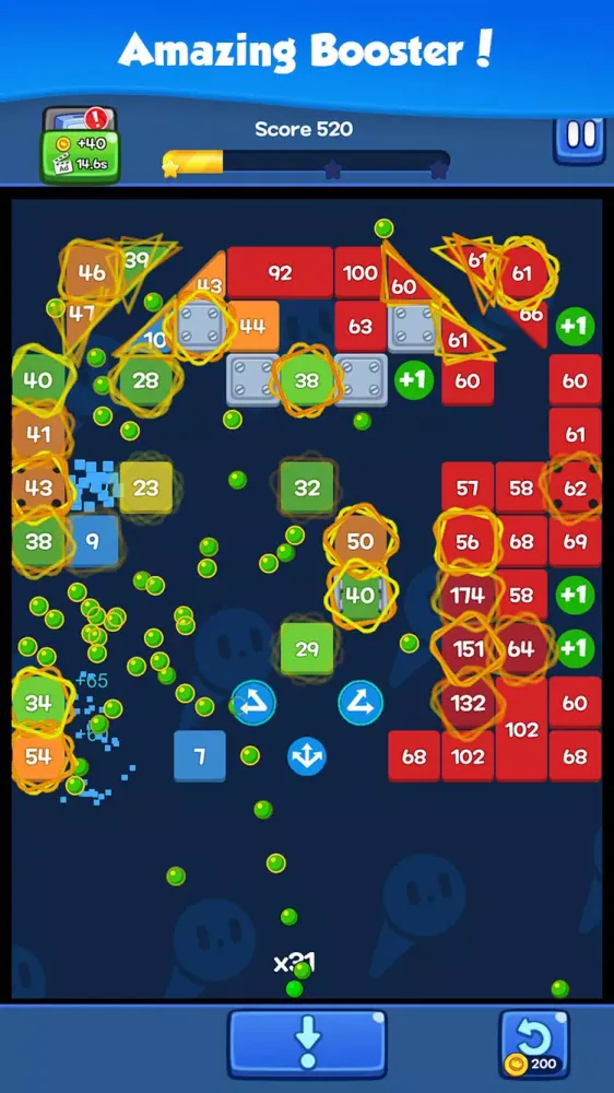 Tangkapan layar Brick N King : Bricks Breaker