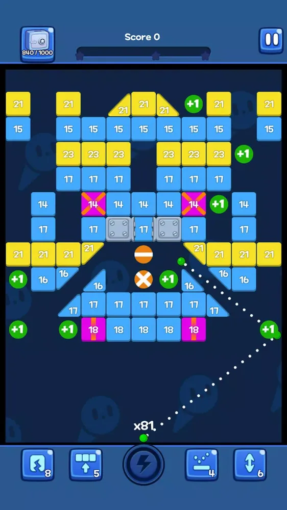 Tangkapan layar Brick N King : Bricks Breaker
