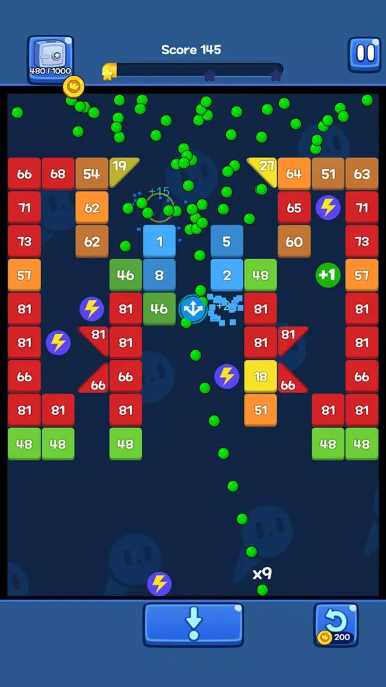 Tangkapan layar Brick N King : Bricks Breaker