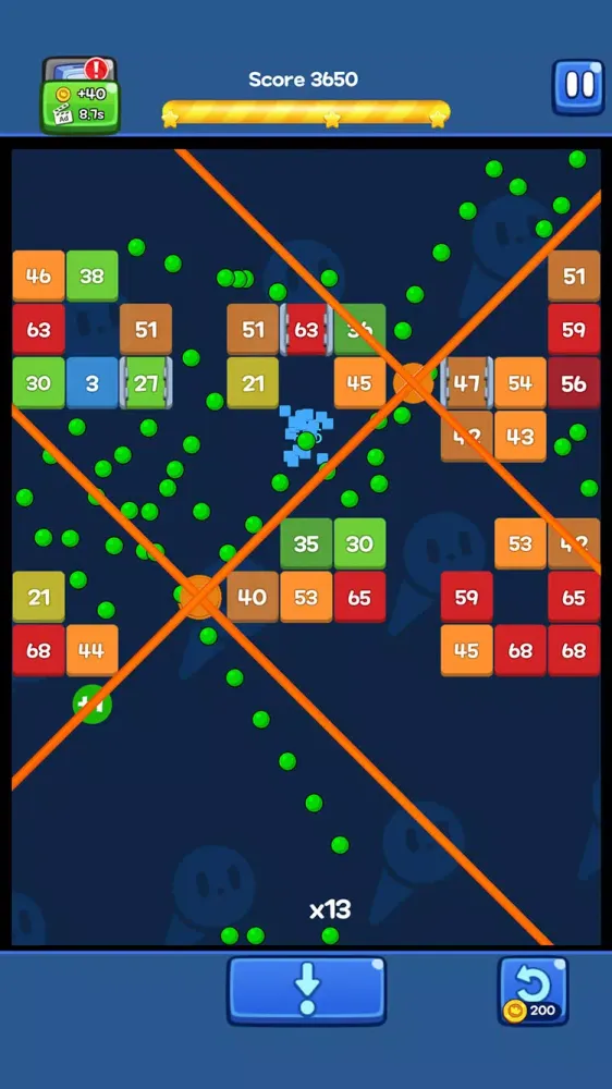 Tangkapan layar Brick N King : Bricks Breaker