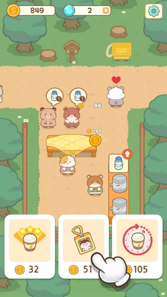 Ảnh chụp màn hình của Ham's Kitchen : Cute Food Game