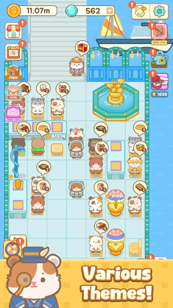 Ảnh chụp màn hình của Ham's Kitchen : Cute Food Game