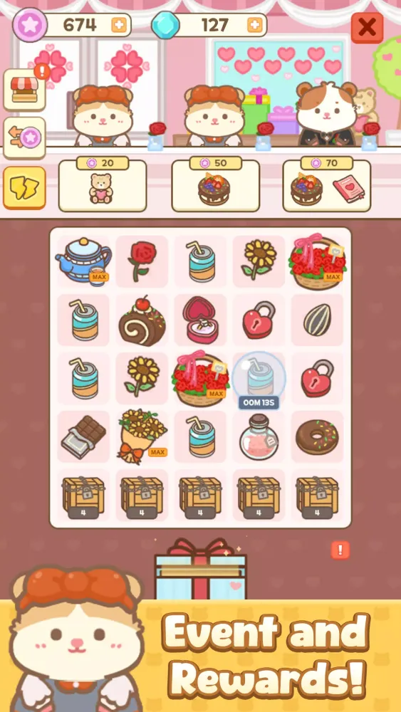 Ảnh chụp màn hình của Ham's Kitchen : Cute Food Game