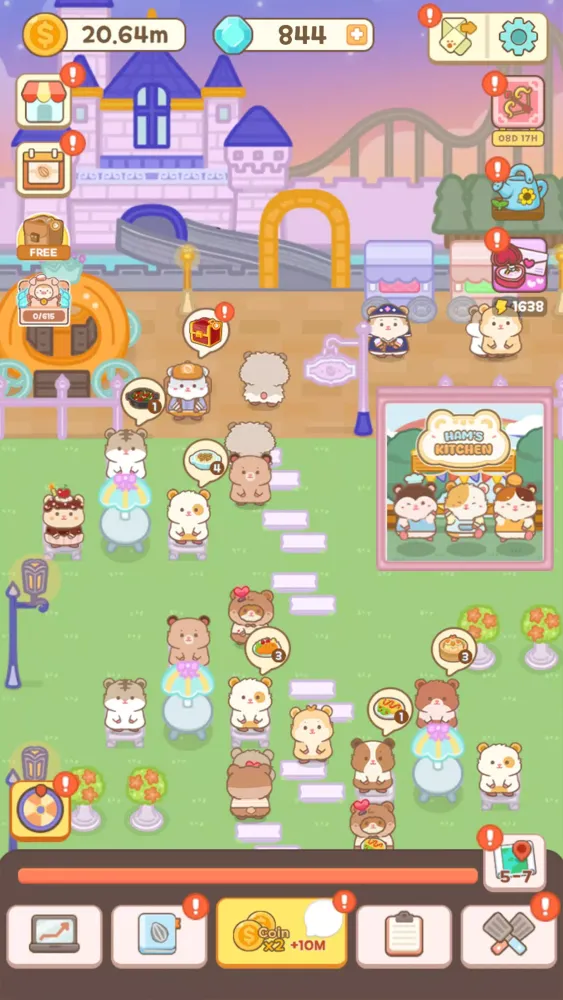 Ảnh chụp màn hình của Ham's Kitchen : Cute Food Game