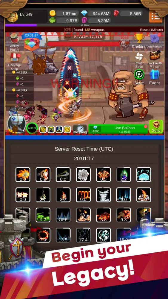 Iron knight : Nonstop Idle RPG স্ক্রিনশট