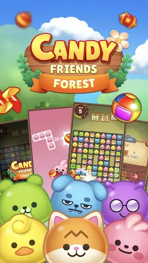 Candy Friends Forest : Match 3 Screenshots
