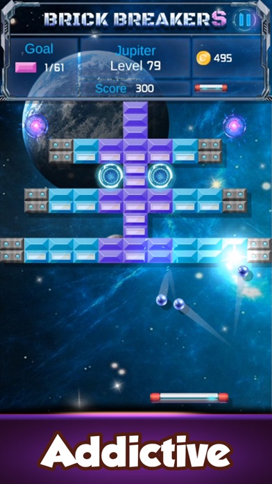 ภาพหน้าจอของ Brick Breaker : Space Outlaw
