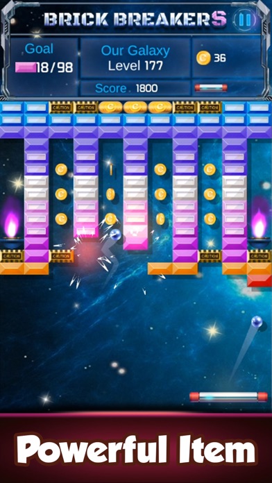 ภาพหน้าจอของ Brick Breaker : Space Outlaw