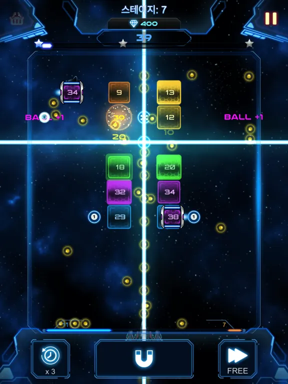 Capturas de tela do Bricks Breaker Galaxy Shooter iPad 