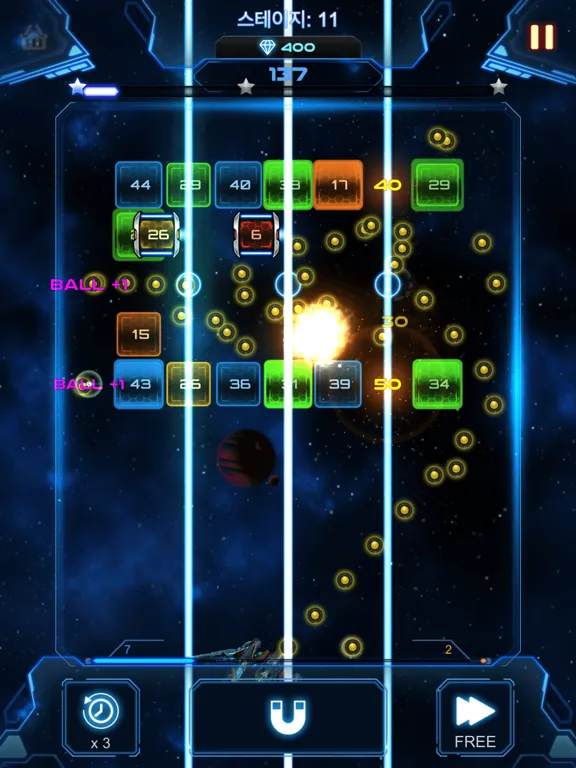 Capturas de tela do Bricks Breaker Galaxy Shooter iPad 