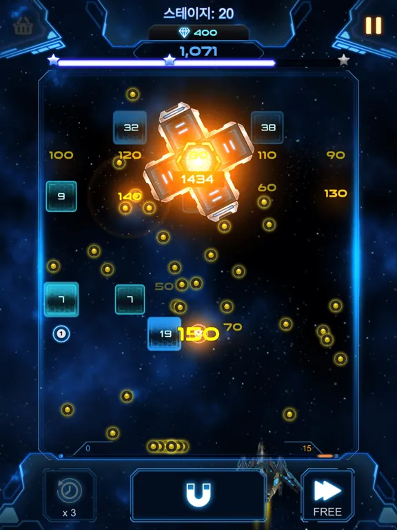 Capturas de tela do Bricks Breaker Galaxy Shooter iPad 