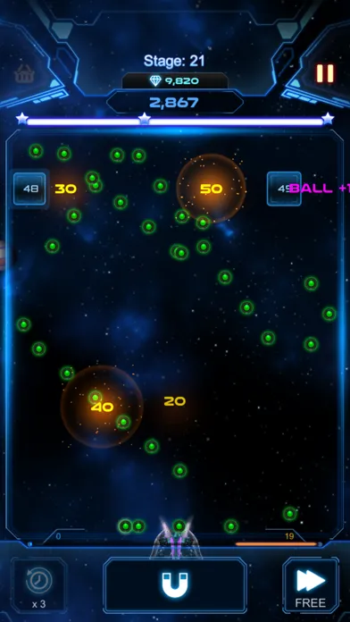 Capturas de tela do Bricks Breaker Galaxy Shooter