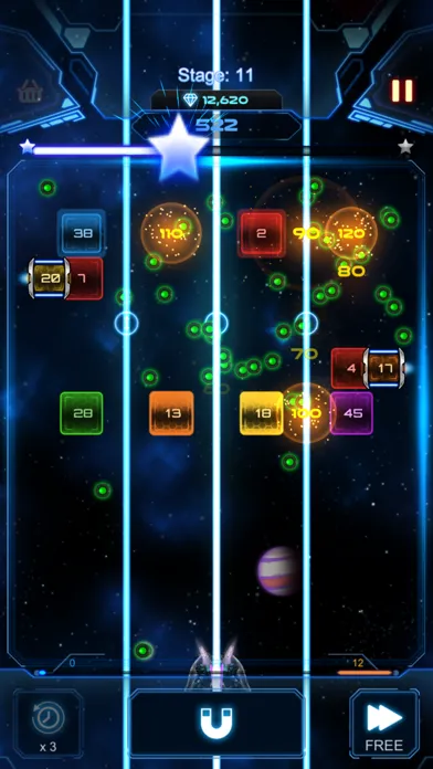 Capturas de tela do Bricks Breaker Galaxy Shooter