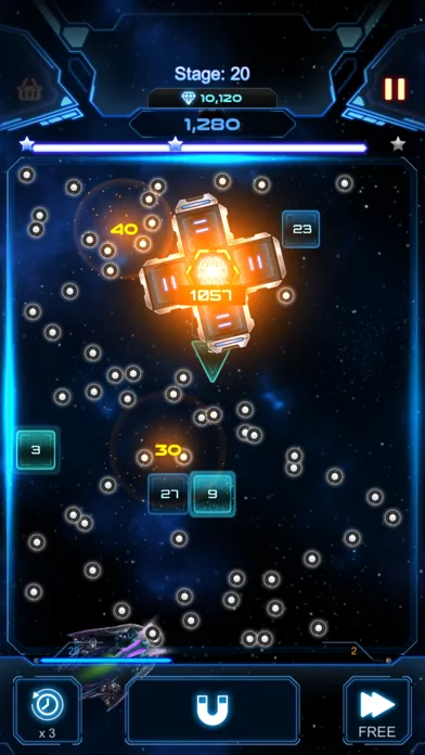 Capturas de tela do Bricks Breaker Galaxy Shooter